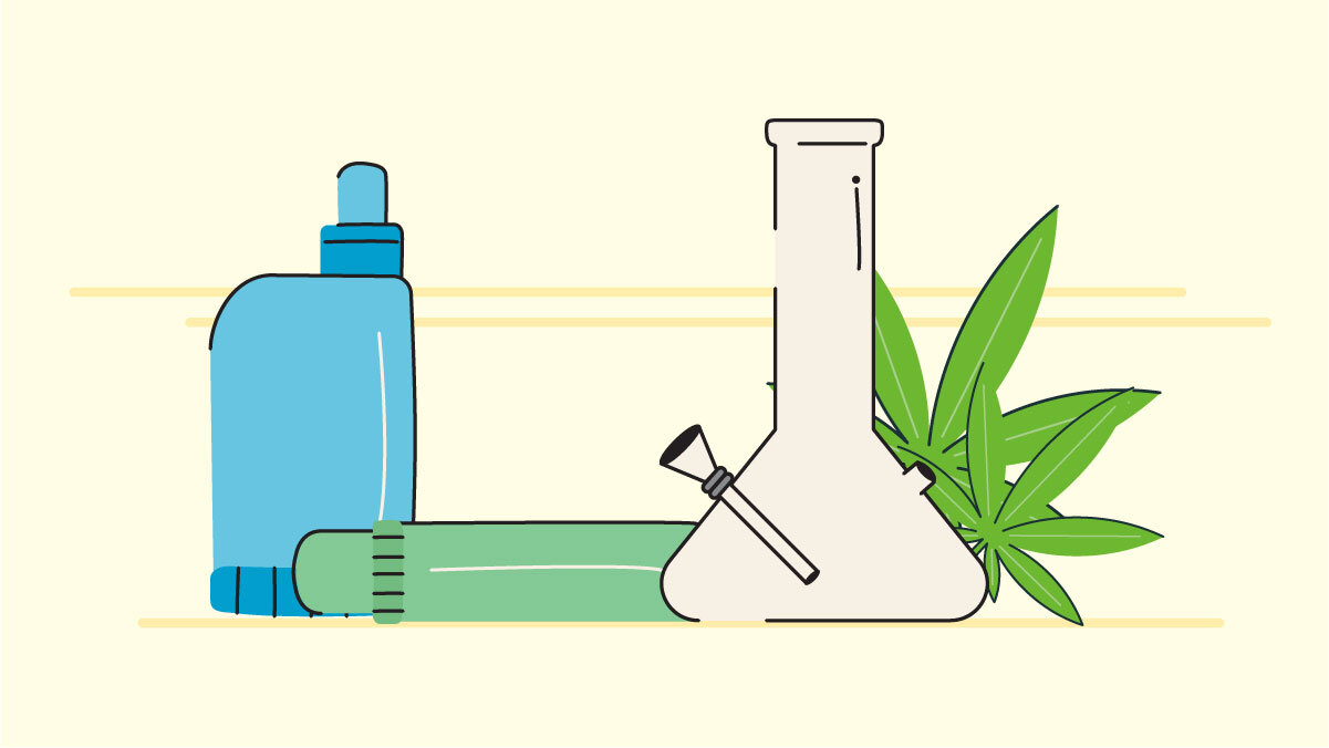 Illustration of Things to Smoke Weed Out Of