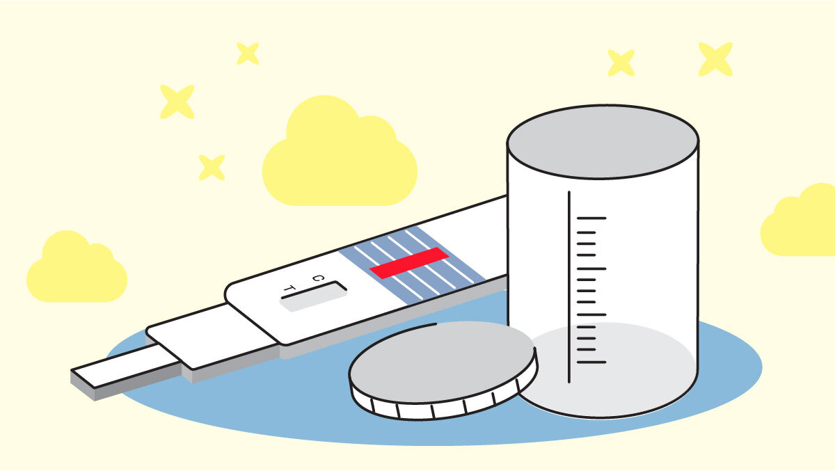 Illustration of Accurate and Easy Home Drug tests for THC
