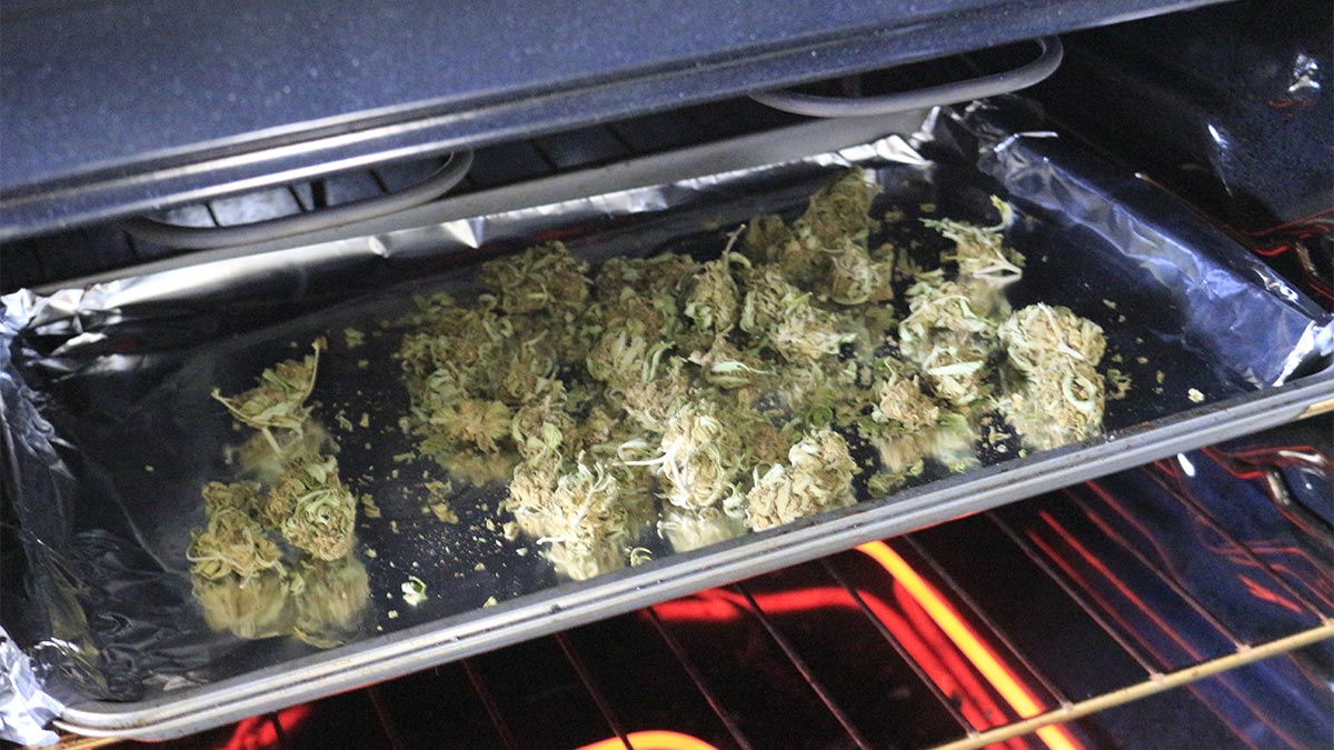 Image of Weed Cooking In The Oven
