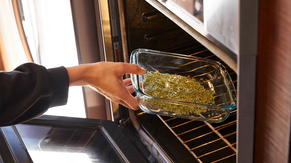 Image of microwaving a Weed