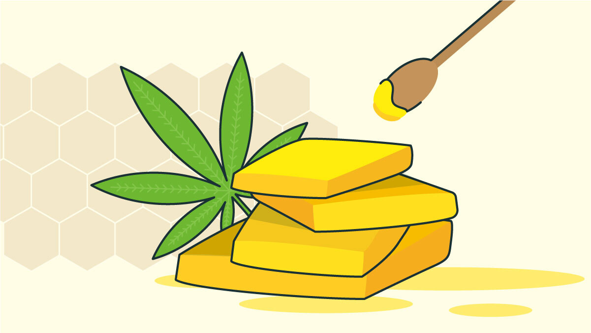 Illustration of Cannabis Wax Extract Concentrates