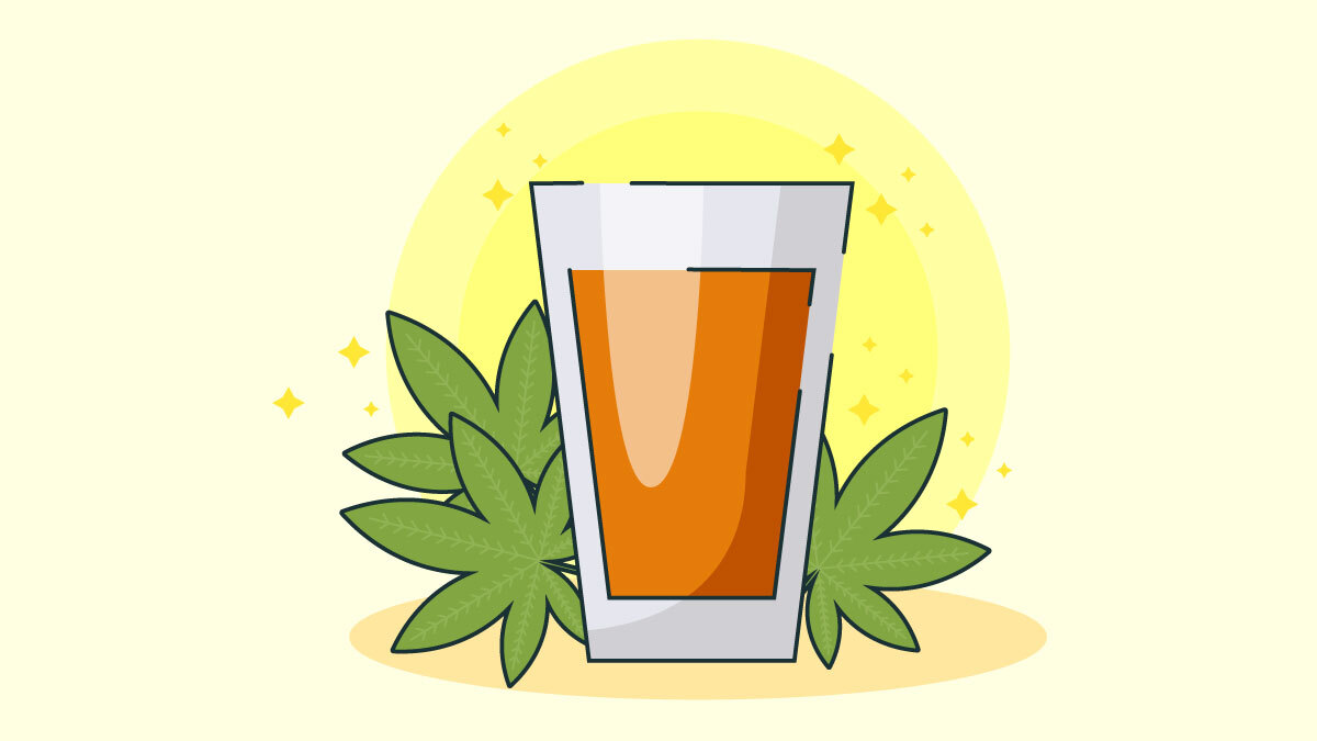 Illustration for How to make a liquid marijuana drink