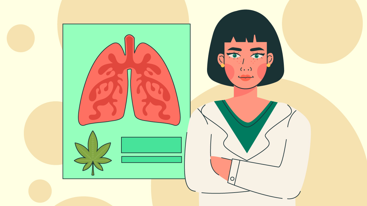 Illustration for Can Smoking Weed Cause Lung Cancer