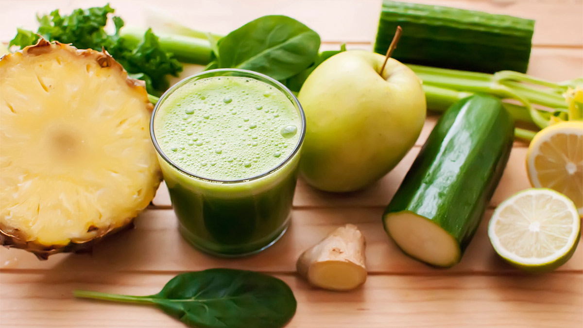 fruits and vegetable shake