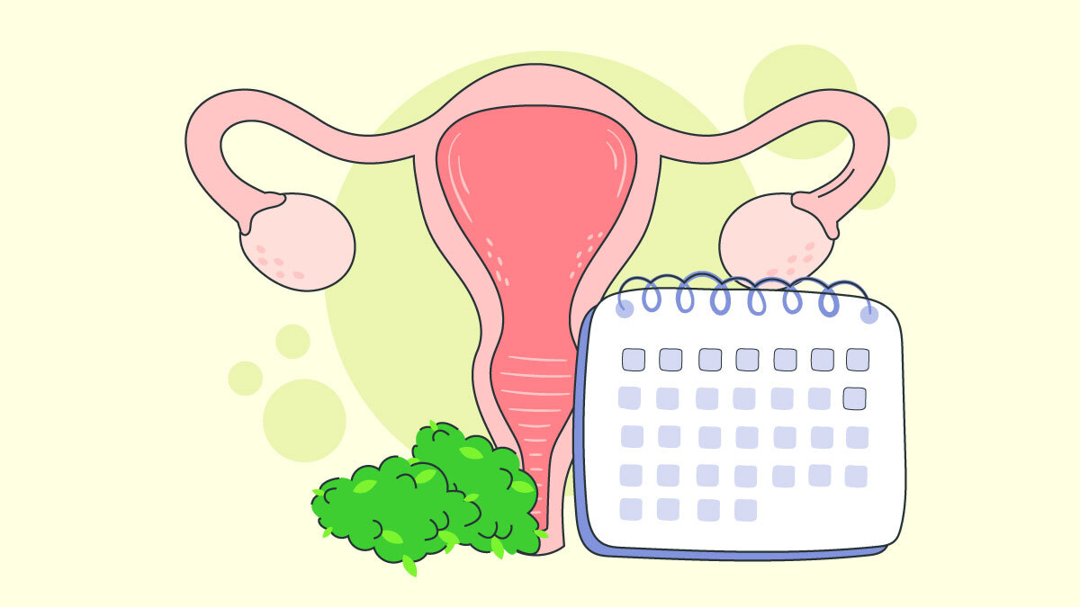Illustration for How Weed Affect Menstrual Cycle