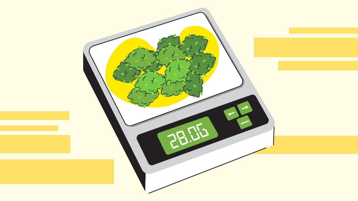 Illustration for Measuring an Ounce of Weed