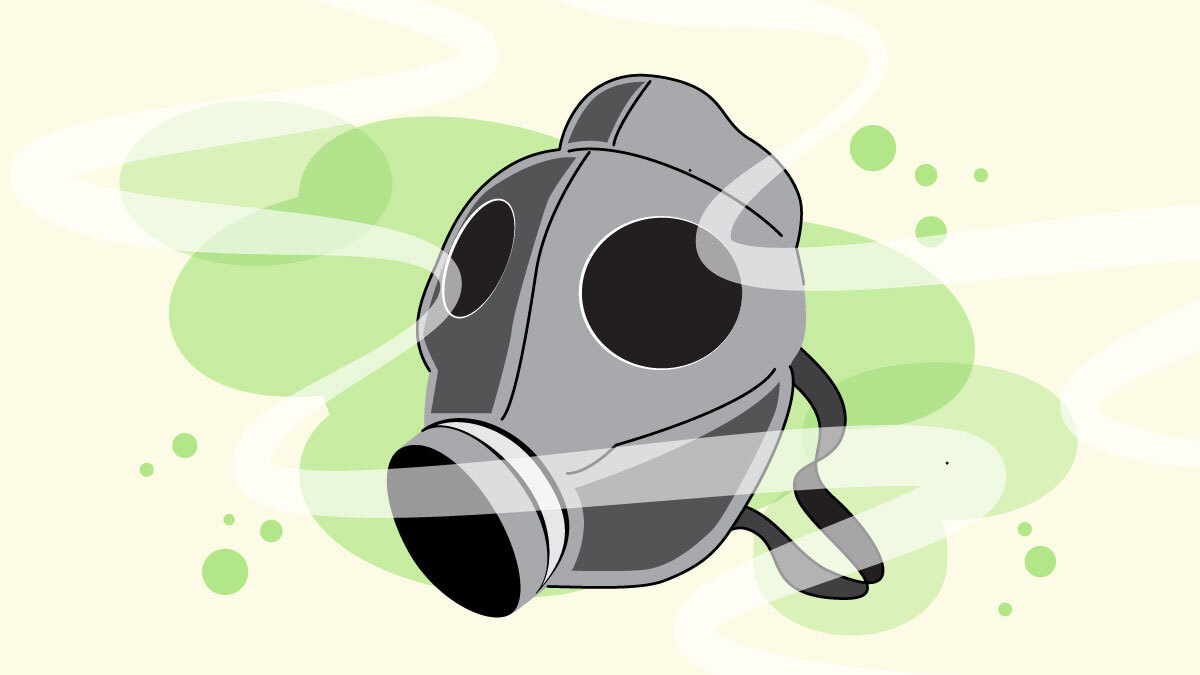 Illustration for Gas Mask Bong