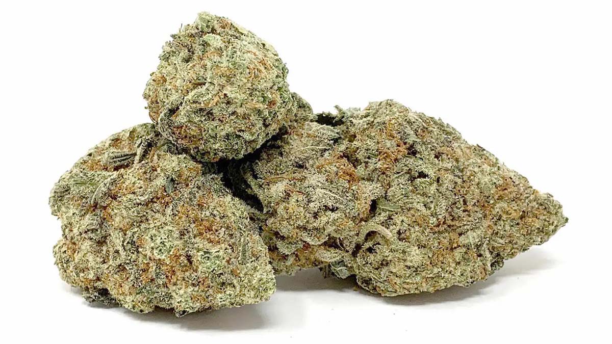 Image of cookies and cream strain in white background